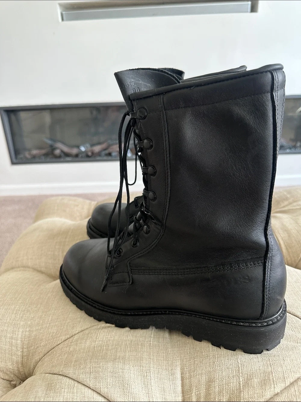 Bates Black Leather Tactical Combat Boots